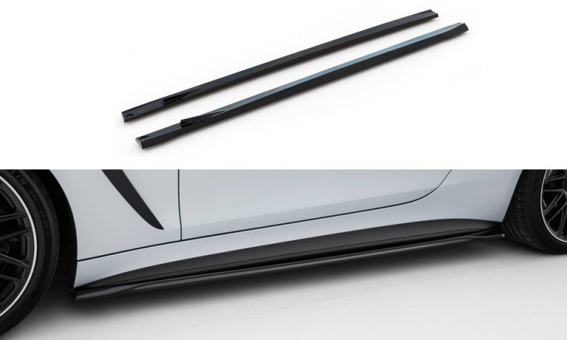 Maxton Seitenschweller Ansatz V.1 Mercedes-AMG GT 63 C192 schwarz Hochglanz ME-AMG-GT-2-63-SD1-G