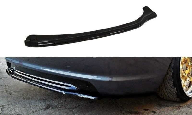 Maxton Mittlerer Diffusor Heck Ansatz für BMW 3er E46 M Paket COUPE  schwarz Hochglanz BM-3-46-C-MPACK-RD1-G