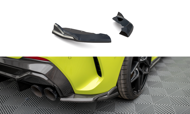 Maxton Carbon Fiber Heck Ansatz Flaps Diffusor für BMW 1er F40 M-Paket/ M135i CF-BM-1-40-M-RSD1-245-P