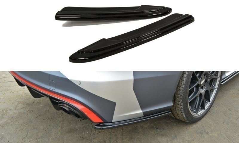 Maxton Heck Ansatz Flaps Diffusor für Audi RS6 C7 / C7 FL schwarz Hochglanz AU-RS6-C7-RSD1-G