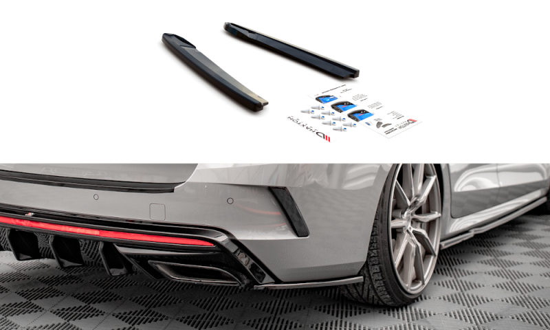 Maxton Heck Ansatz Flaps Diffusor V.4 für Skoda Octavia RS Mk4 schwarz Hochglanz SK-OC-4-RS-RSD3-G