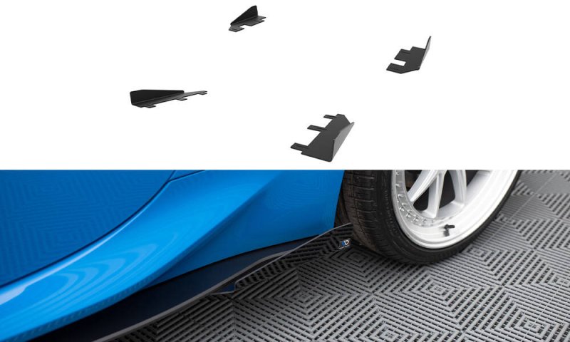 Maxton Side Flaps Toyota GR86 Mk1 schwarz Hochglanz TOGR861CNC-SF1-G