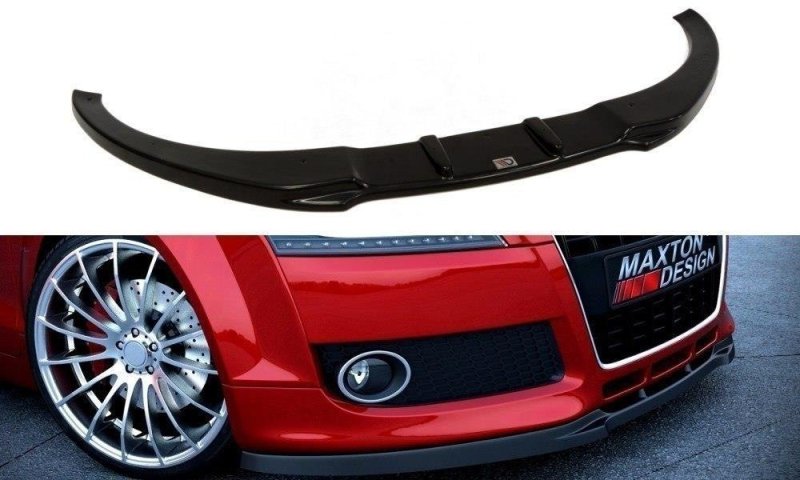 Maxton Front Ansatz für Audi TT 8J schwarz Hochglanz AU-TT-2-FD1-G