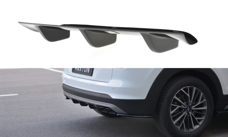 Maxton Diffusor Heck Ansatz für Hyundai Tucson Mk3 Facelift schwarz Hochglanz HY-TU-3F-RS2-G