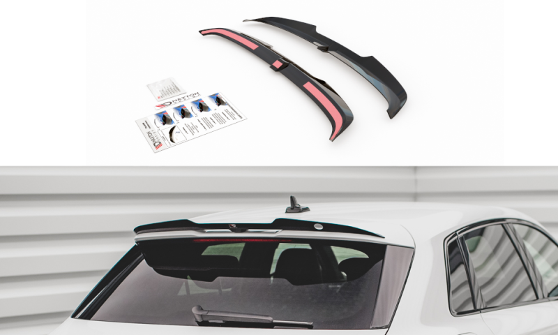 Maxton Spoiler CAP V.2 für Audi S3 / A3 S-Line Sportback 8Y schwarz Hochglanz AU-A3-8Y-SLINE-CAP2-G