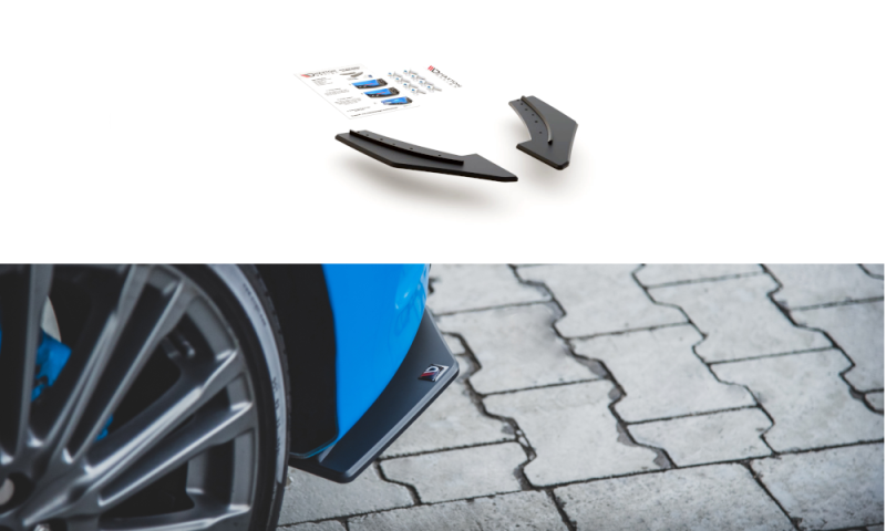 Maxton Racing Heck Ansatz Flaps Diffusor für Ford Focus RS Mk3 FOFO3RSCNC-RSD1B