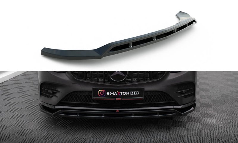 Maxton Front Ansatz Mercedes-Benz GLC Coupe AMG-Line /43 AMG C253 schwarz Hochglanz ME-GLC-C253-AMGLINE-FD1G+FD1R-G