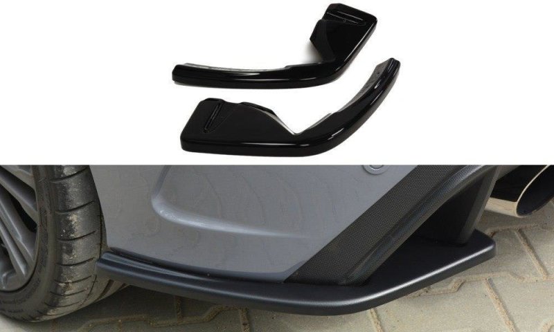 Maxton Heck Ansatz Flaps Diffusor für Ford Focus RS Mk3 schwarz Hochglanz FO-FO-3-RS-RSD1-G