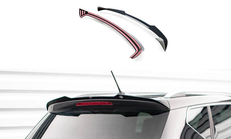 Maxton Spoiler CAP für Seat Ateca Mk1 schwarz Hochglanz SE-AT-1-CAP1-G