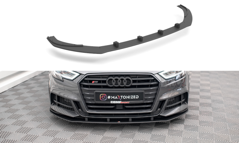 Maxton Street Pro Front Ansatz für für Audi S3 / A3 S-Line Sportback 8V Facelift AUS33FSBCNC-FD1B