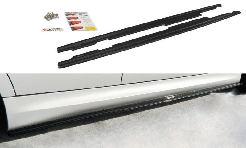 Maxton Seitenschweller Ansatz für BMW 3er E90/91 M Paket schwarz Hochglanz BM-3-90-MPACK-SD1-G