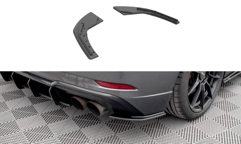 Maxton Street Pro Heck Ansatz Flaps Diffusor für Audi S3 Sportback 8V Facelift AUS33FSBCNC-RSD1B