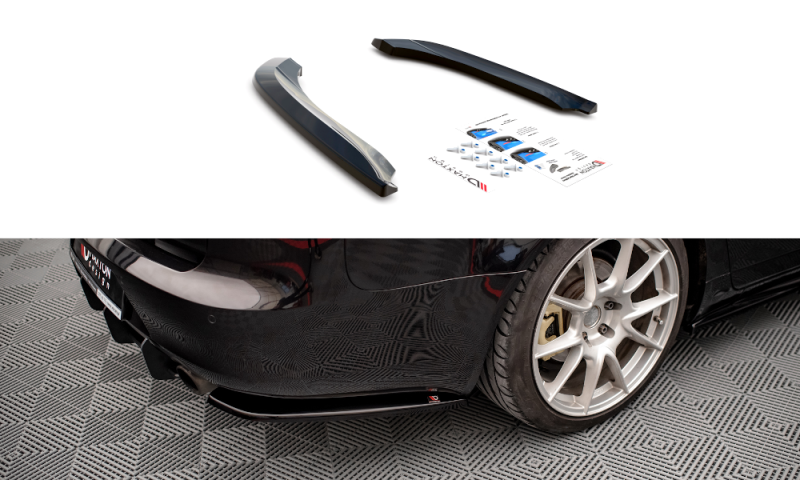 Maxton Heck Ansatz Flaps Diffusor für Seat Exeo schwarz Hochglanz SE-EX-1-K-RSD1-G