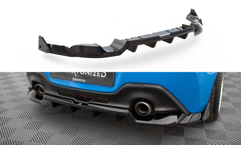 Maxton Mittlerer Cup Diffusor Heck Ansatz V.1 + Flaps Toyota GR86 Mk1 TO-GR86-1-RD1G+RD4G+RSF1B