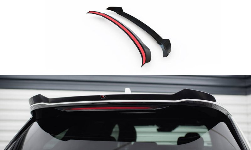 Maxton Spoiler CAP Abrisskante Kia Sorento Mk4 schwarz Hochglanz KI-SO-4-CAP1-G