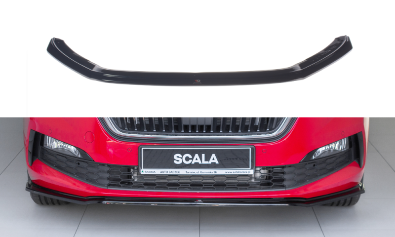 Maxton Front Ansatz V.3 für Skoda Scala schwarz Hochglanz SK-SC-1-FD3-G