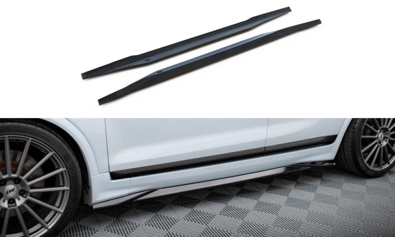 Maxton Seitenschweller Ansatz Ford Kuga ST Mk1 schwarz Hochglanz FO-KU-1-ST-SD1-G