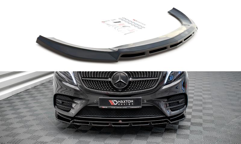 Maxton Front Ansatz V.5 für Mercedes-Benz V-Klasse AMG-Line W447 Facelift schwarz Hochglanz ME-V-447F-AMGLINE-FD5G+FD5R-G