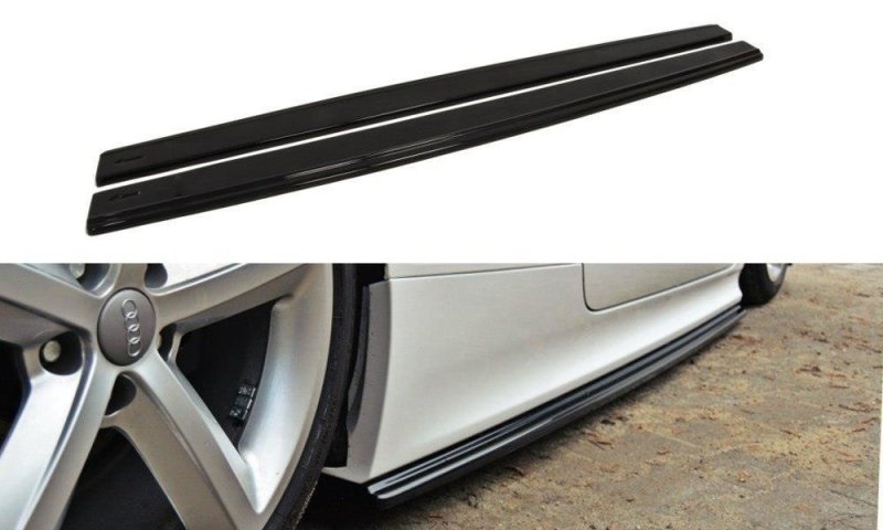 Maxton Seitenschweller Ansatz für Audi TT RS 8J Carbon Look  AU-TT-2-RS-SD1-C