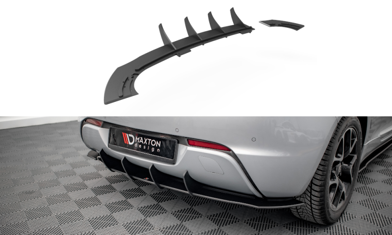 Maxton Street Pro Heckschürze für Opel Astra GTC OPC-Line J OPASJGTCOPCLINECNC-RS1B