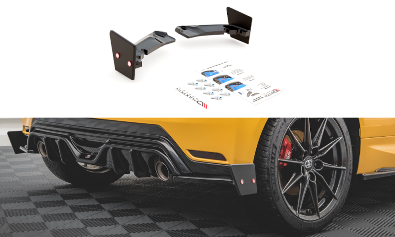 Maxton Heck Ansatz Flaps Diffusor +Flaps für V.4 Toyota GR Yaris Mk4 TO-YA-4-GR4-RSD4C+RS