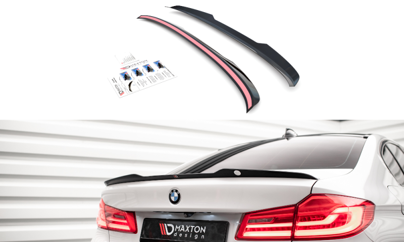Maxton Spoiler CAP für BMW 5er G30 schwarz Hochglanz BM-5-G30-CAP1-G