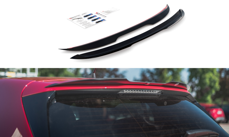 Maxton Spoiler CAP für Peugeot 308 GT Mk2 Facelift schwarz Hochglanz PE-308-2F-GT-CAP1-G