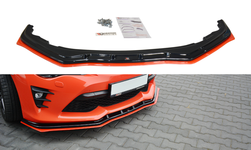 Maxton Front Ansatz V.4 für TOYOTA GT86 FACELIFT schwarz Hochglanz TO-GT86-1F-FD3RRED+FD3-G
