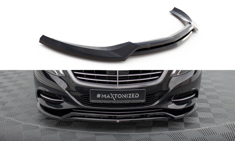 Maxton Front Ansatz V.2 Mercedes-Benz S W222 schwarz Hochglanz ME-S-222-FD2G+FD2R-G