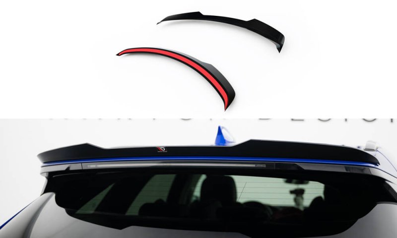 Maxton Spoiler CAP Abrisskante Jaguar F-Pace R-Sport Mk1 schwarz Hochglanz JA-FP-1-RSPORT-CAP1-G