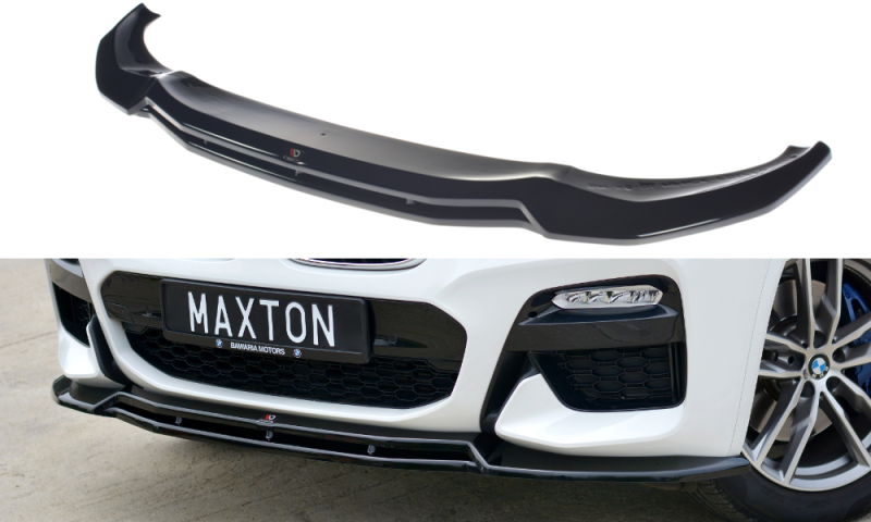 Maxton Front Ansatz V.1 für BMW X3 G01 M Paket schwarz Hochglanz BM-X3-01-MPACK-FD1G+FD1R-G