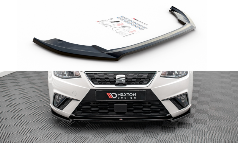 Maxton Front Ansatz V.3 für Seat Ibiza FR/ Standard Mk5 schwarz Hochglanz SE-IB-5-FD3-G
