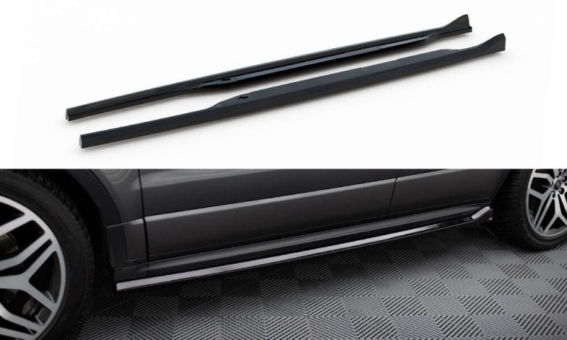 Maxton Seitenschweller Ansatz Land Rover Range Rover Evoque HSE Dynamic Mk1 Facelift schwarz Hochglanz LR-RR-EV-1-SD1-G