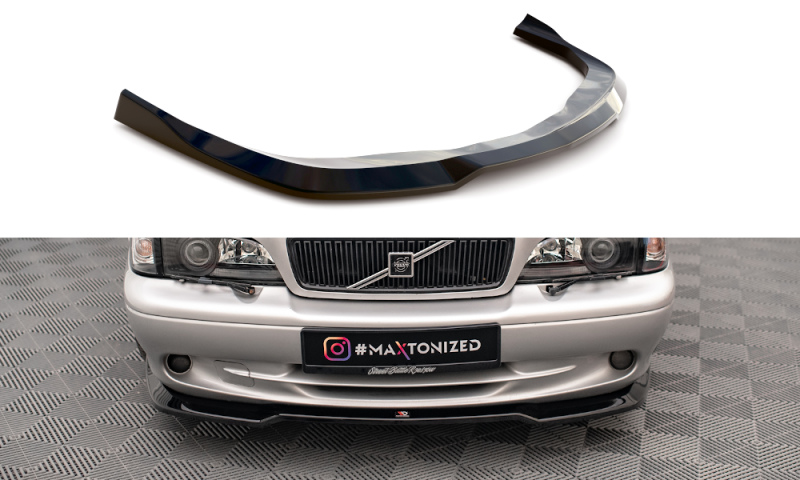 Maxton Front Ansatz V.2 für Volvo C70 Mk1 schwarz Hochglanz VO-C70-1-FD2-G
