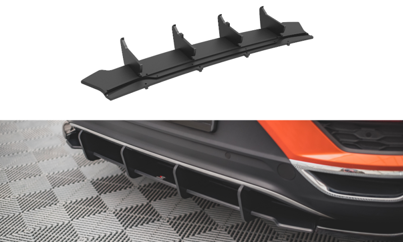 Maxton Street Pro Heckschürze für Volkswagen T-Roc Mk1 VWTROC1CNC-RS1B