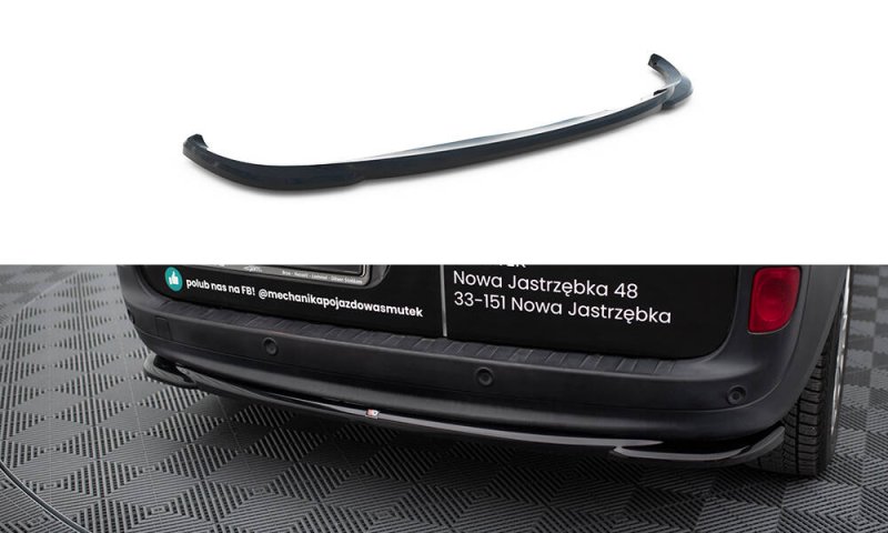 Maxton Mittlerer Cup Diffusor Heck Ansatz Mercedes-Benz Citan W415 schwarz Hochglanz ME-CI-1-RD1-G