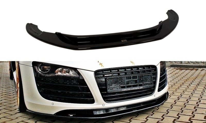 Maxton Front Ansatz für Audi R8 Mk.1 schwarz Hochglanz AU-R8-1-FD1+FD1R-G