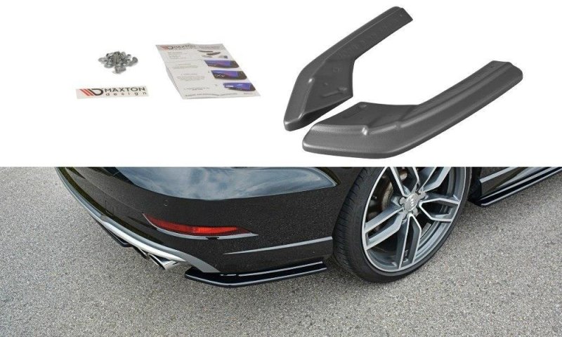 Maxton Heck Ansatz Flaps Diffusor für Audi S3 / A3 S-Line 8V FL Limousine schwarz Hochglanz AU-S3-3F-S-RSD1-G