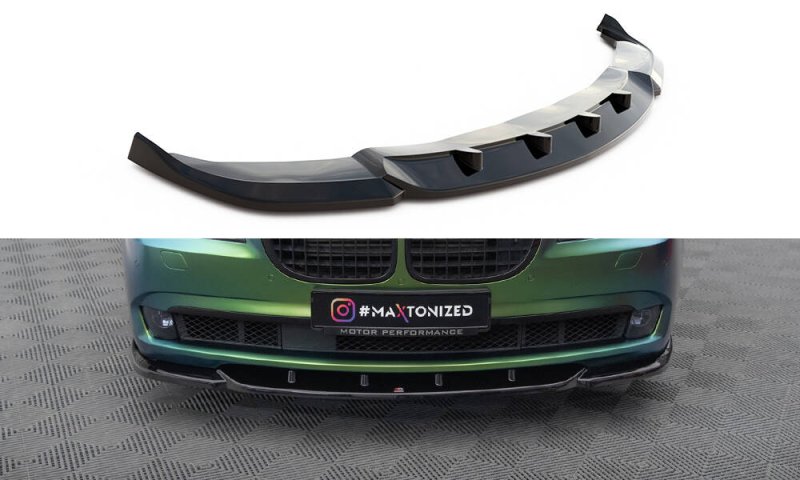 Maxton Front Ansatz V.1 BMW 7 F01 schwarz Hochglanz BM-7-01-LONG-FD1-G