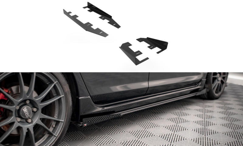 Maxton Side Flaps Mazda 3 MPS Mk1 schwarz Hochglanz MA3MPS1CNC-SF1-G