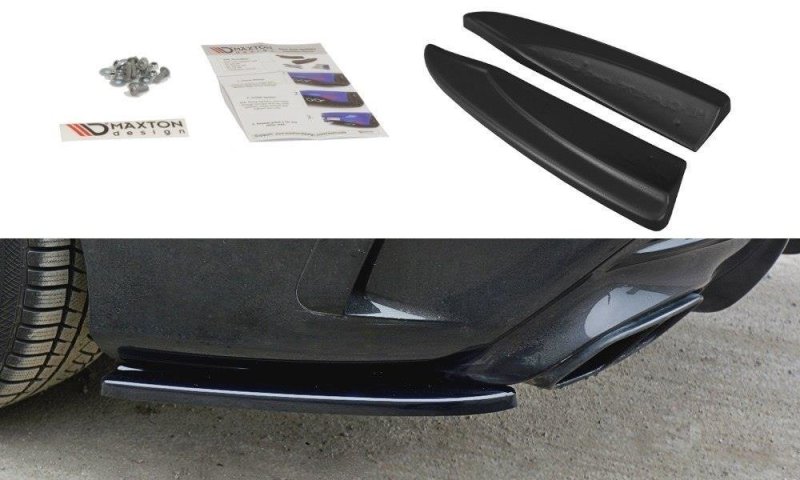 Maxton Heck Ansatz Flaps Diffusor für Mercedes CLA A45 AMG C117 Facelift schwarz Hochglanz ME-CLA-117F-AMG-RSD1-G
