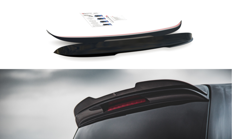 Maxton Spoiler CAP für Mercedes-Benz V-Klasse AMG-Line W447 Facelift schwarz Hochglanz ME-V-447F-AMGLINE-CAP1-G