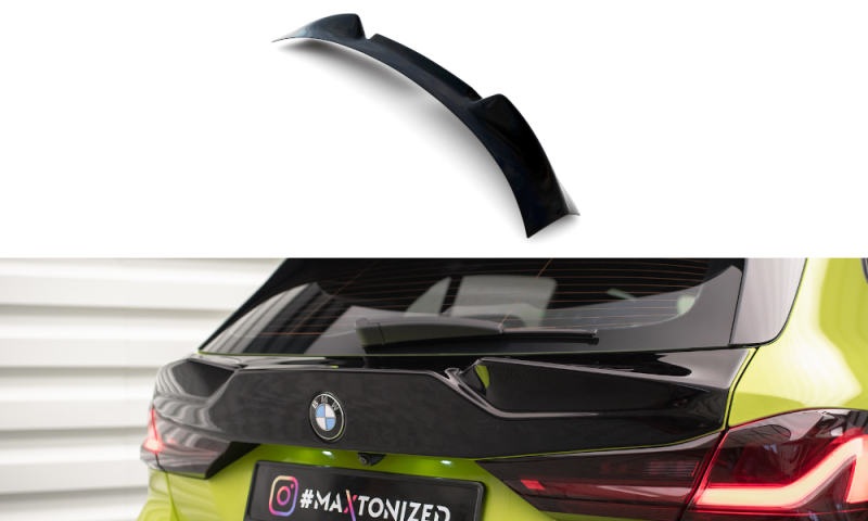 Maxton Heckscheiben Spoiler für BMW 1er F40 M-Paket / M135i schwarz Hochglanz BM-1-40-M-H2-G
