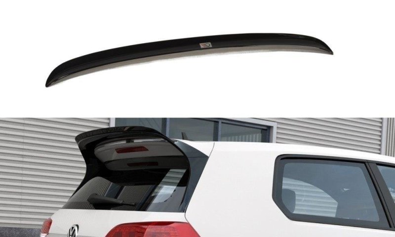 Maxton Spoiler CAP für VW GOLF 7 GTI CLUBSPORT schwarz Hochglanz VW-GO-7-GTI-CS-CAP1-G
