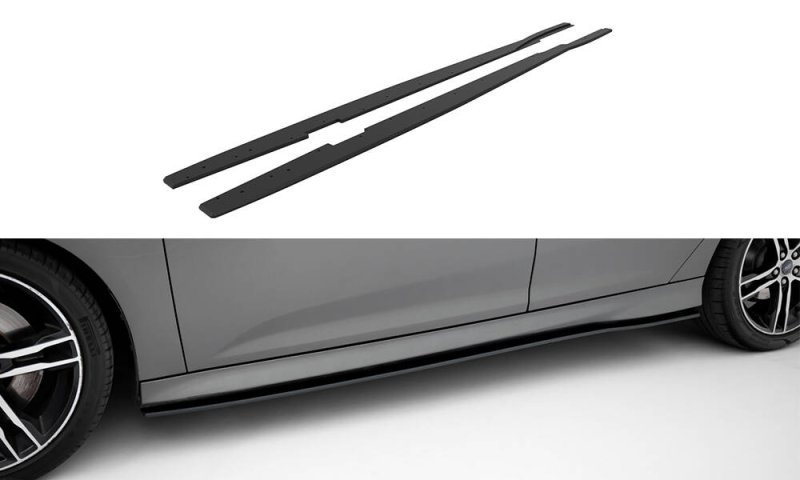 Maxton Street Pro Seitenschweller Ansatz Ford Focus ST Mk3 Facelift FOFO3FSTCNC-SD1B