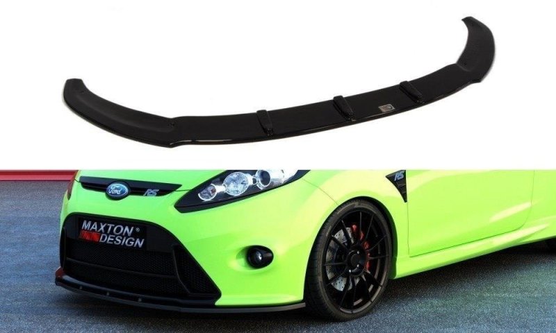 Maxton Front Ansatz für (RS Look Stoßstange) Ford Fiesta Mk7  schwarz Hochglanz FO-FI-7-RS-FD1-G