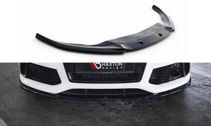Maxton Front Ansatz V.4 Audi RS7 C7 schwarz Hochglanz AU-RS7-1F-FD4-G