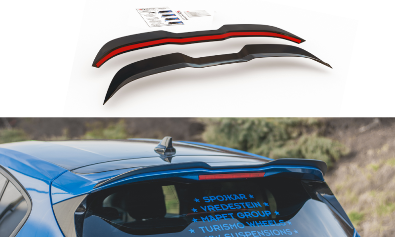 Maxton Spoiler CAP V.1 für Ford Focus ST Mk4 schwarz Hochglanz FO-FO-4-ST-CAP2-G