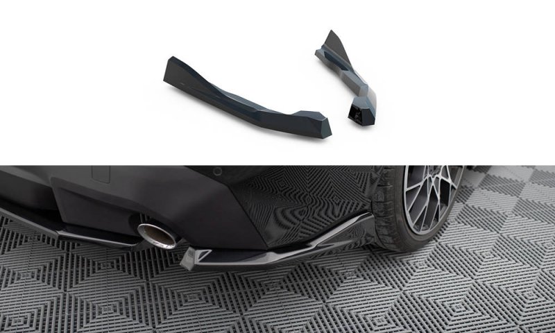 Maxton Heck Ansatz Flaps Diffusor V.2 BMW 2 Coupe G42 schwarz Hochglanz BM-2-G42-RSD2-G