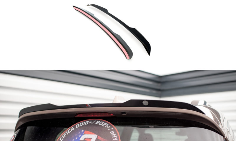Maxton Spoiler CAP für Chrysler Pacifica Mk2 schwarz Hochglanz CHR-PA-2-CAP1-G